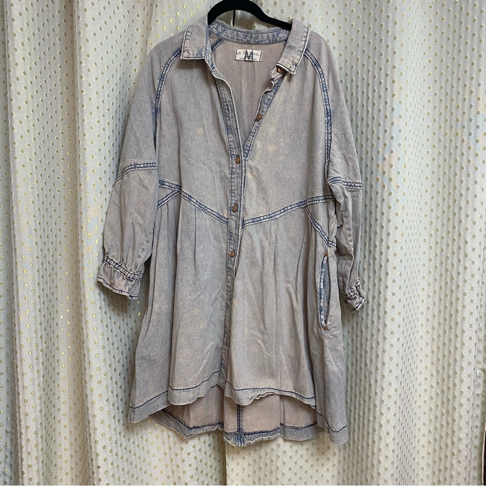 Free people Hannah Denim Mini Dress
